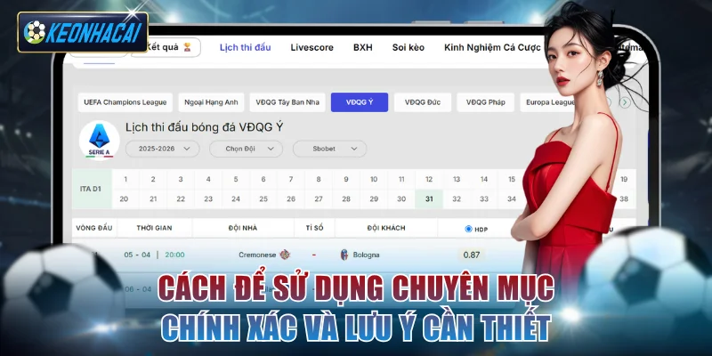 Cách để sử dụng chuyên mục chính xác và lưu ý cần thiết