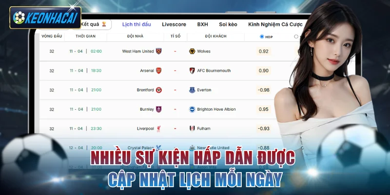 Nhiều sự kiện hấp dẫn được cập nhật lịch mỗi ngày
