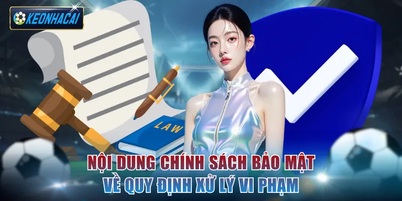 Nội dung chính sách bảo mật về quy định xử lý vi phạm