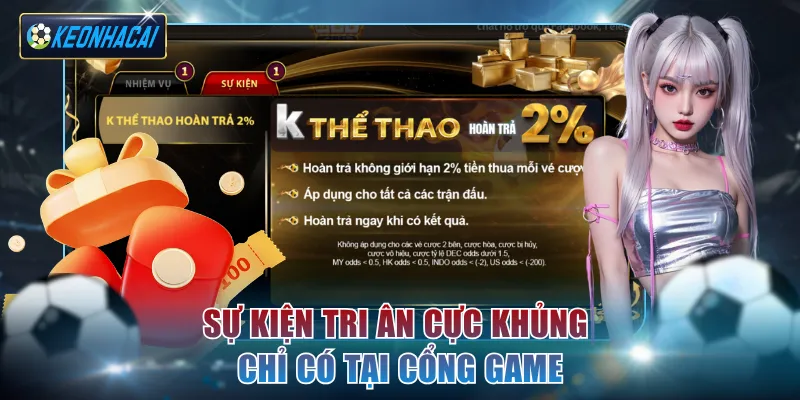 Sự kiện tri ân cực khủng chỉ có tại cổng game